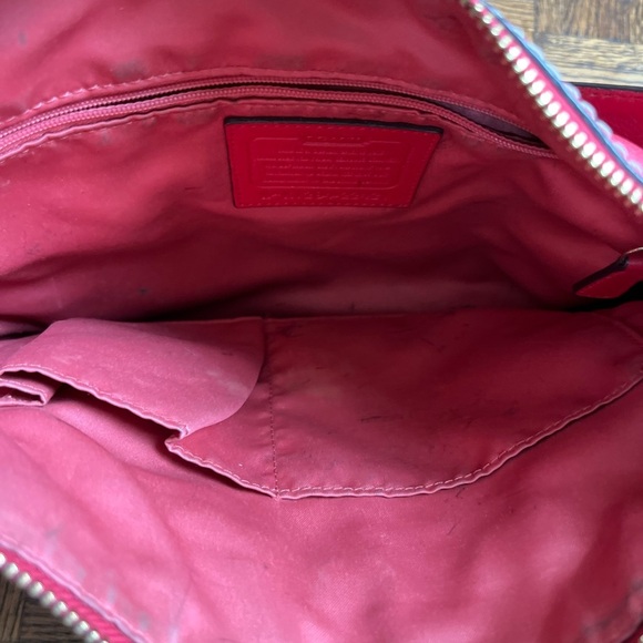 Coach Poppy Perri Hippie Rose Leather Crossbody Hobo Bag #22421 - Picture 7 of 12